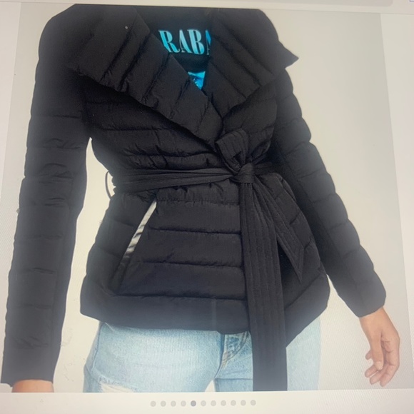 COPY - Mackage Gretta black buffer coat w/ belt and leather trim pocket - Picture 1 of 6
